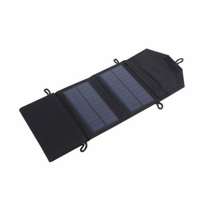 Bolsa de paneles solares de PVC 600D Cargador solar portátil de 7 vatios para dispositivos de carga al aire libre