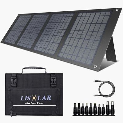 Bolso portátil de paneles solares de 40W para acampar viajes de autoconducción Trekking