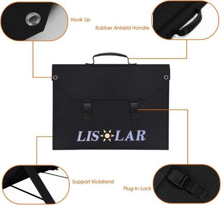 Bolso plegable solar multifuncional Bolsos de mano de peso ligero Panel solar plegable de 100W