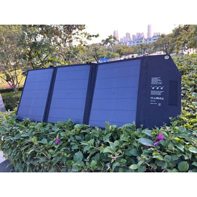 6-8 horas de tiempo de carga maletín plegable de campamento cargador solar con panel solar de silicio monocristalino