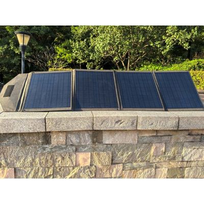 Bolsa plegable solar de células monocristalinas con 2 puertos USB y tamaño plegado compacto de 400*358*40 mm
