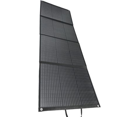 Bolso plegable solar negro con corriente de cortocircuito de 13.3A y funcionalidad a prueba de agua
