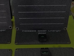 Cargador de paneles solares impermeables ETFE de 30W con soporte para acampar